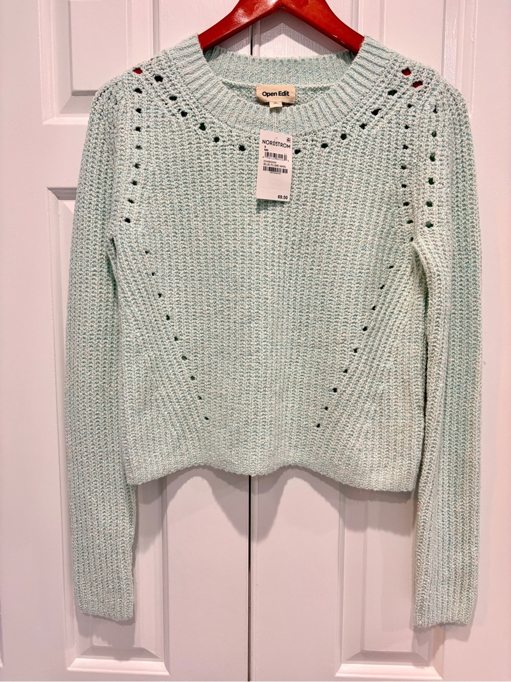 Open Edit Marl Open Stitch Crewneck Sweater Size Small